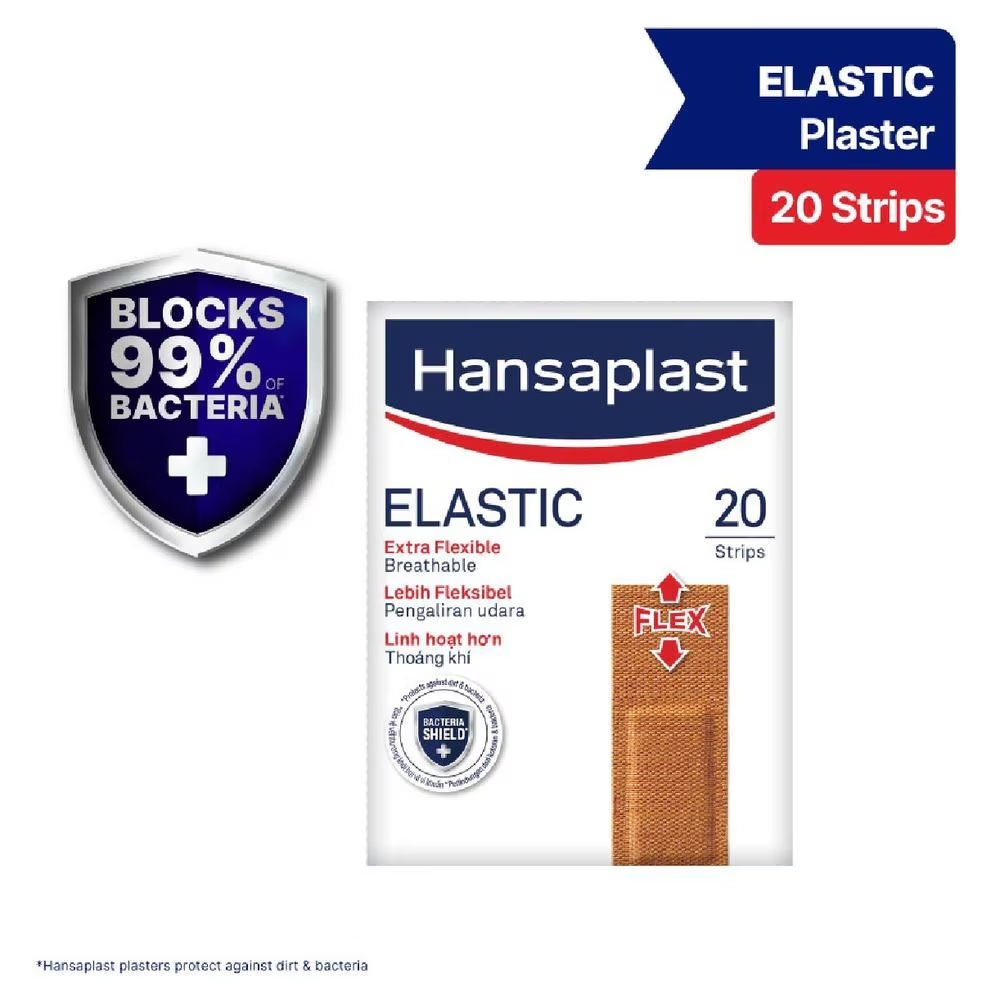 Pansements Adhésifs Élastiques Hansaplast - Lot De 20 - Stériles 2x8cm